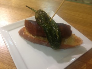 Pintxos nr. 4 Chorizo med pimiento