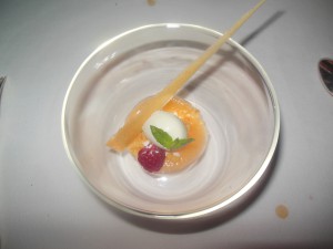 Predessert lime- og ingefærsorbet