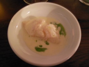 Rett 2 Ceviche av kamskjell og villkveite