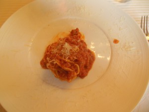 Rett 2 tajarin con ragù di carne