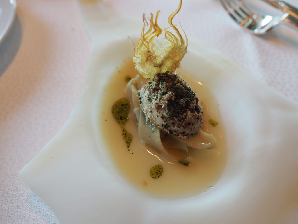 Gillardeau-østers, artiskokk og arganolje